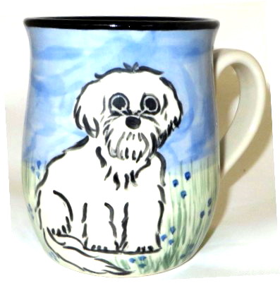 Maltese Puppy Cut -Deluxe Mug - Click Image to Close
